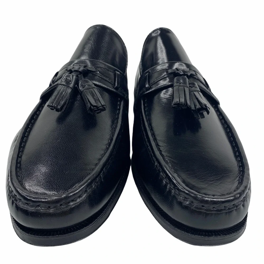Florsheim Como Moc Toe Tassle Loafer Black Shoes